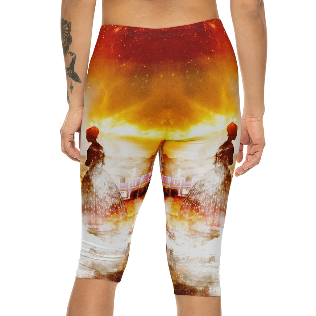 Samhain Eve Salem Harbor Dreams Women’s Capri Leggings