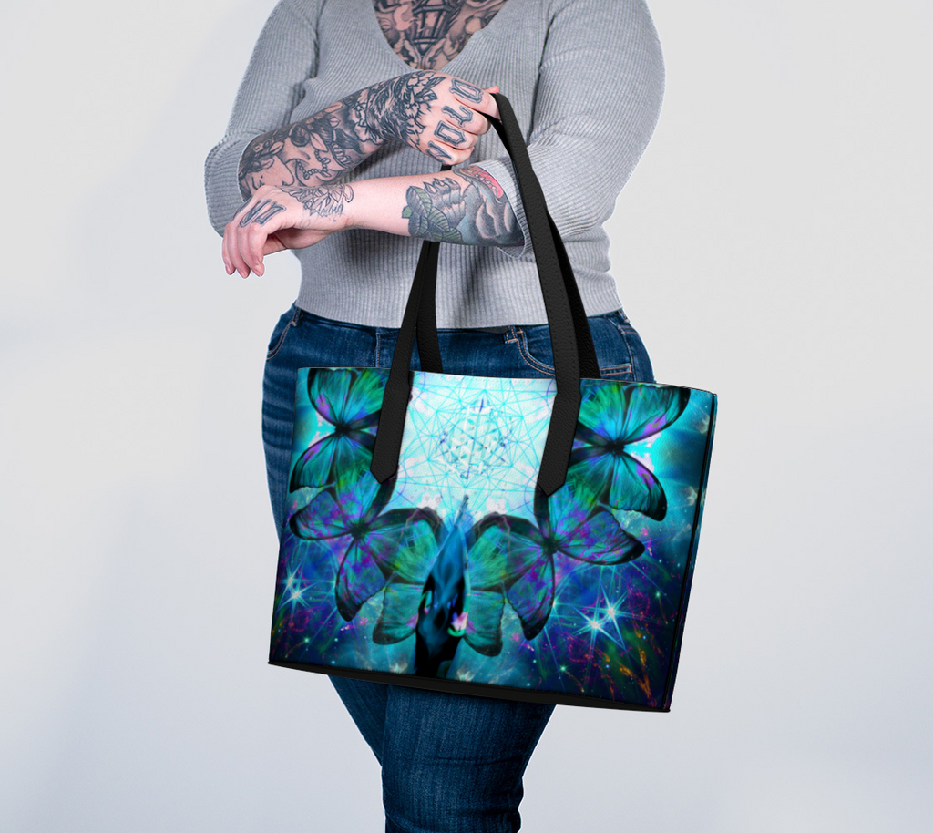 Katerina's Now & Forever Desires Metamorphosis Meditations Vegan Leather Tote Bag