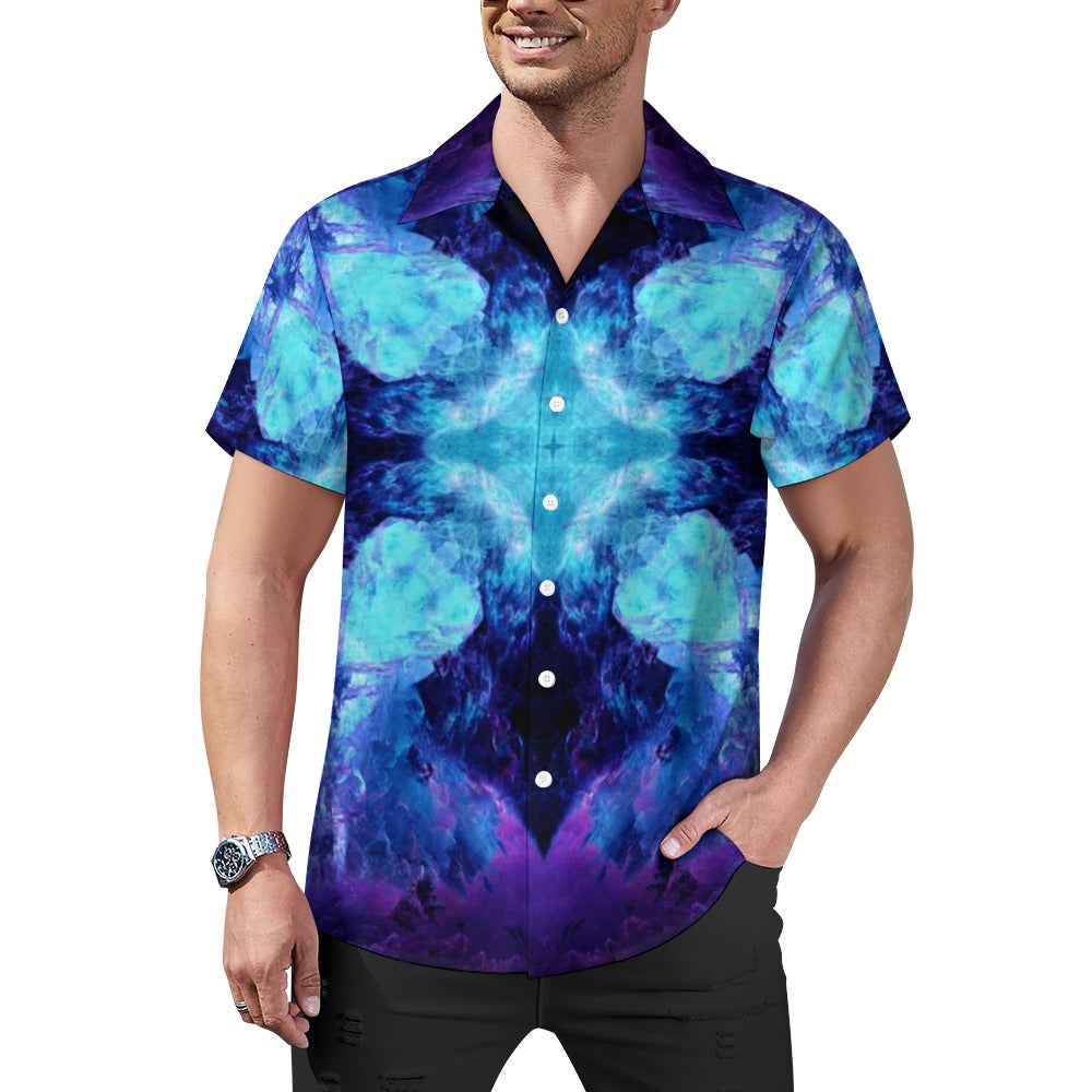 Amen Jin's Dragon's Gate Desires Cuban collar shirt