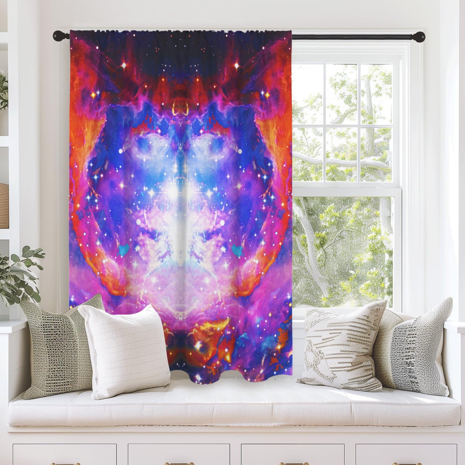 Katerina's Cassandra Desires Window Curtain 52" x 63" ( 1 Piece ) | Ships from USA