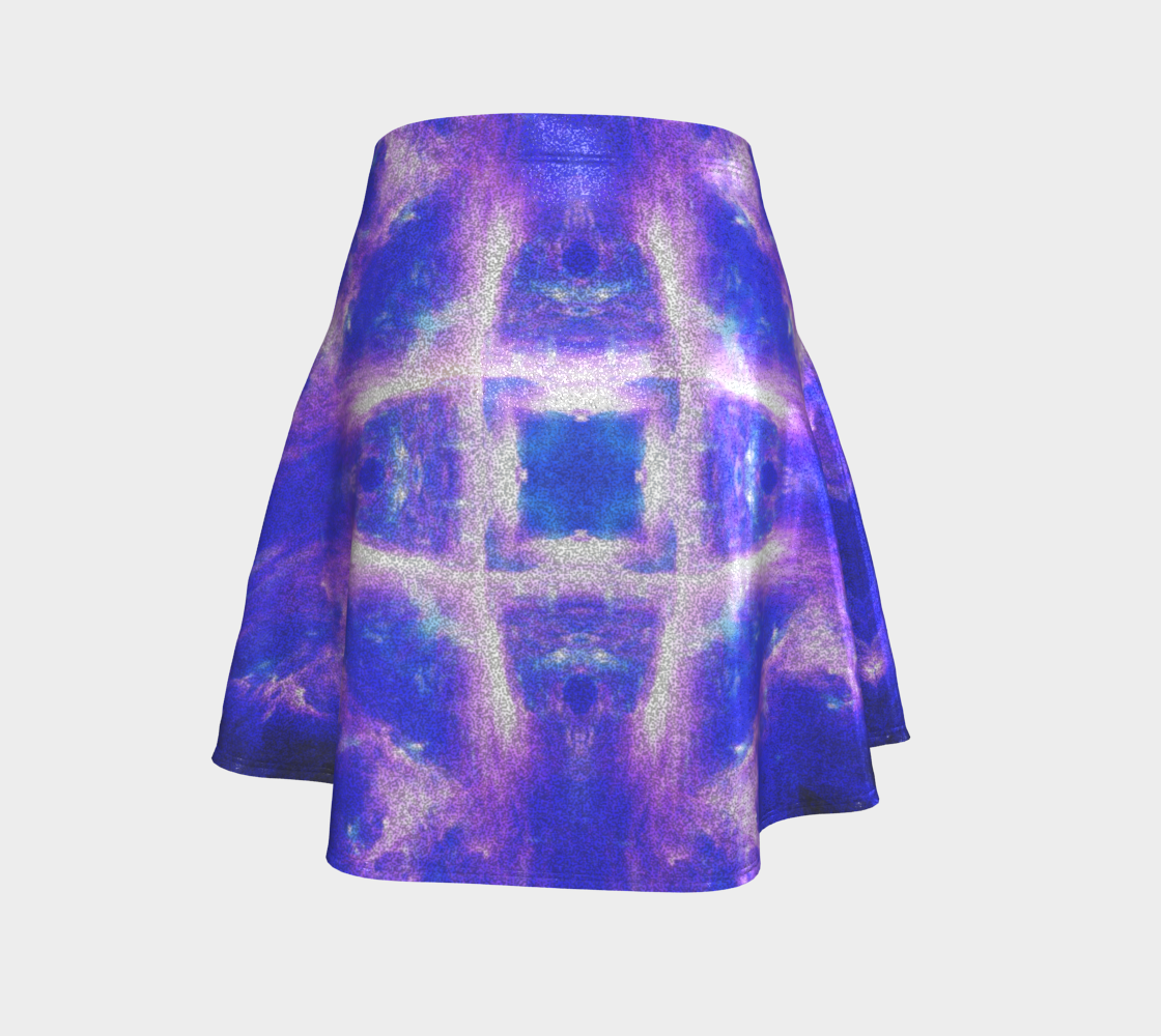 Katerina's Amethyst Sapphire Dreams Desires Flared Skirt