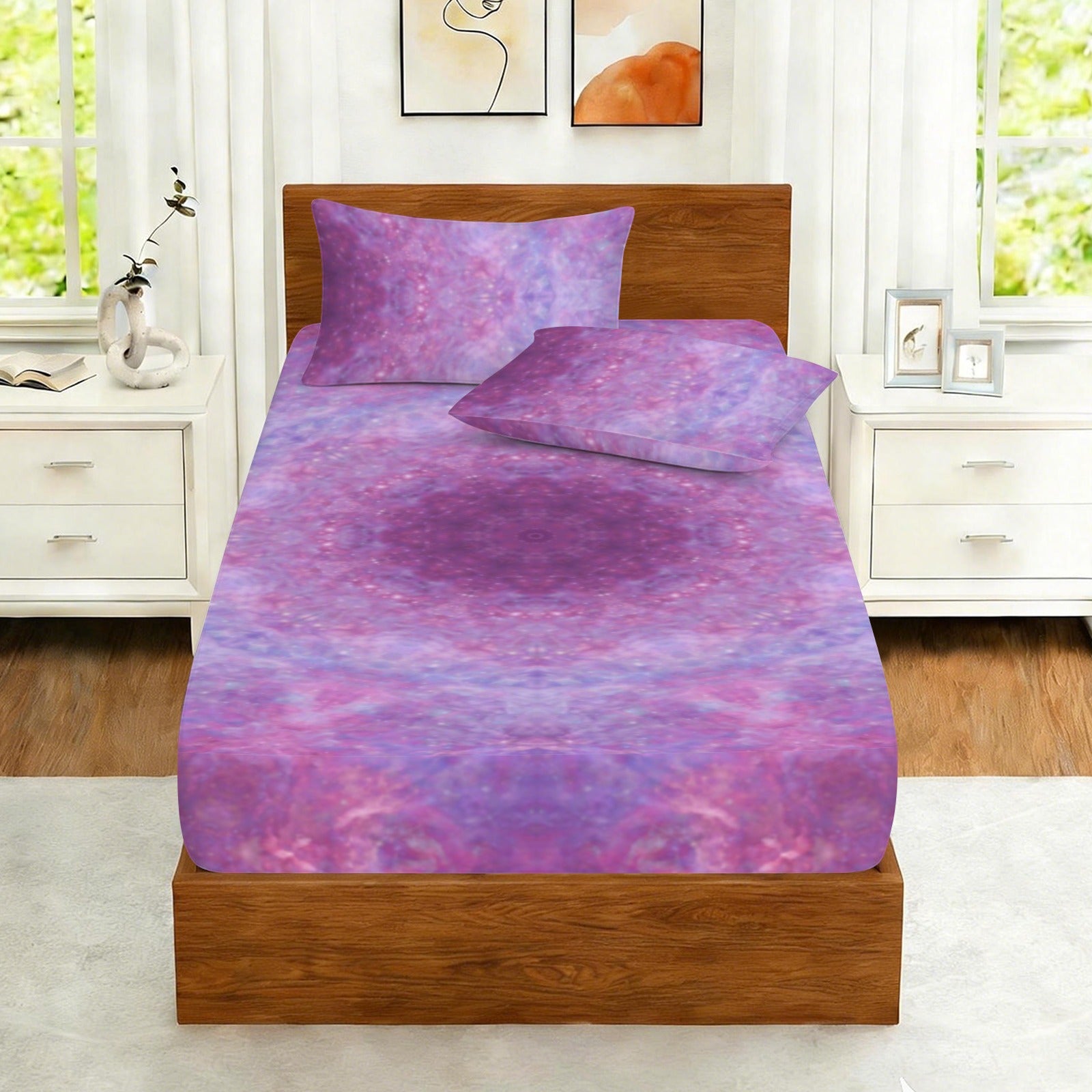 Katerina's Angelus Everlasting Desires Twin Bedding Set (Fitted Sheet + Pillowcases) | Ships from USA