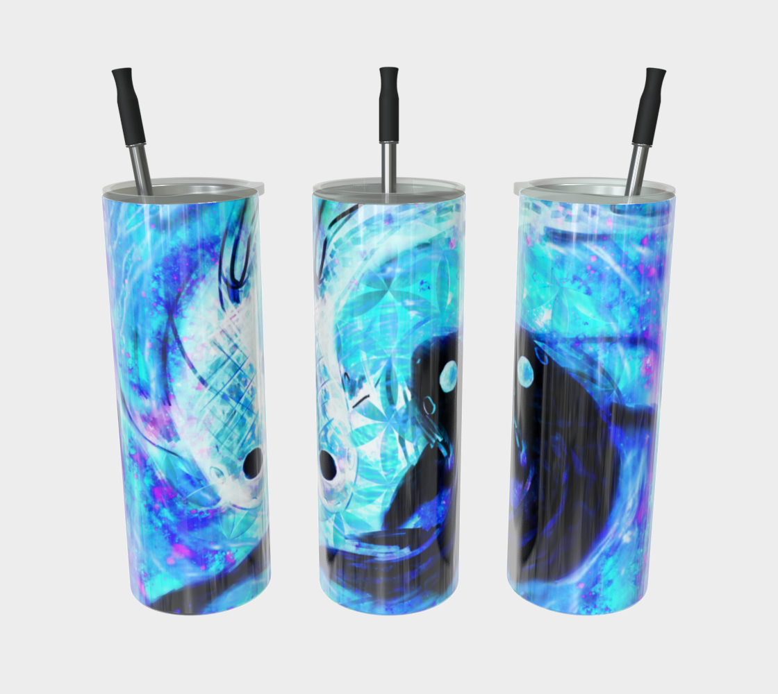Amen Jin's Memories of Yesterday Koi Meditations Stainless Steel Tumbler