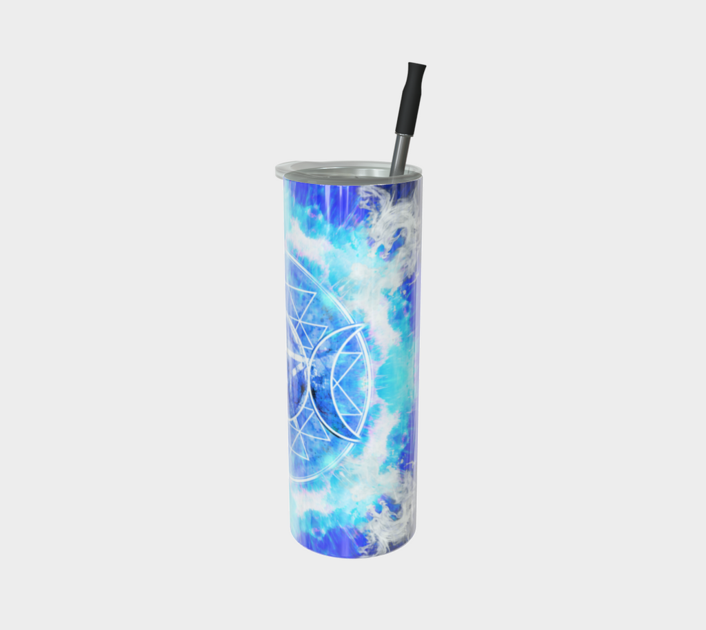 Amen Jin's Blue Sun Triple Goddess Meditations Stainless Steel Tumbler