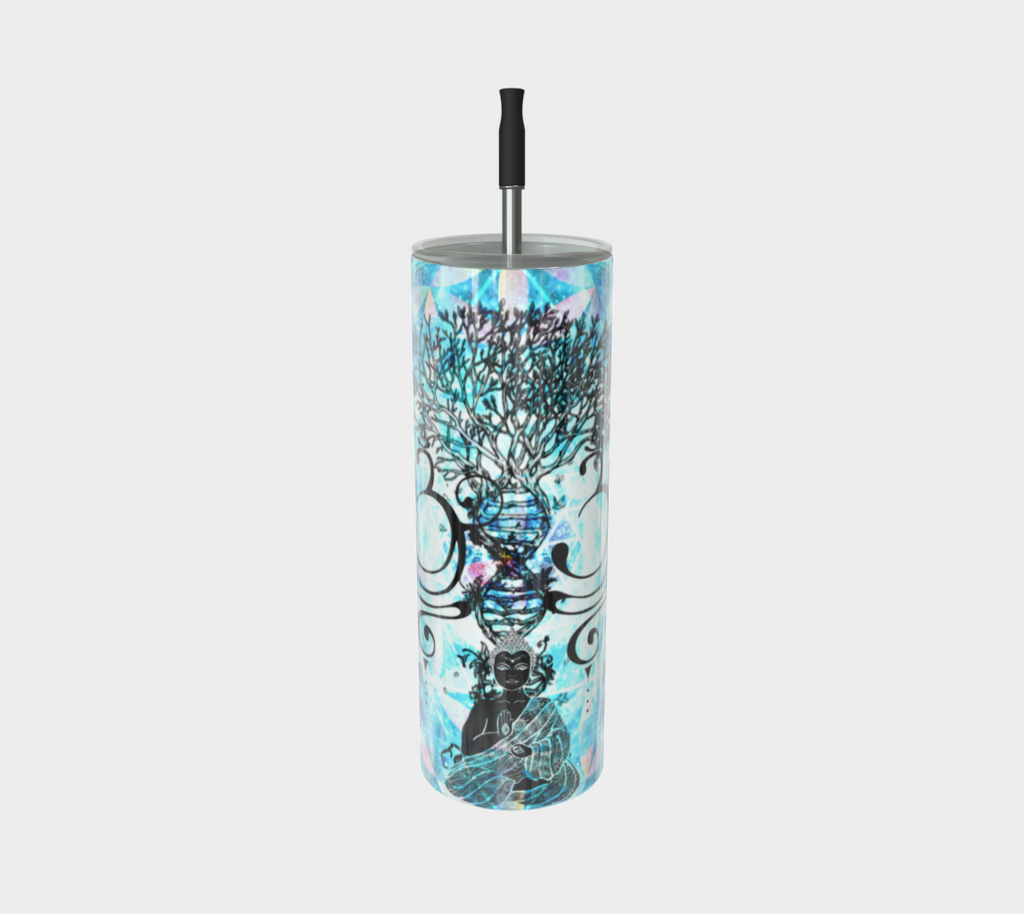Amen Jin's all the White Horses Buddha Meditations Stainless Steel Tumbler