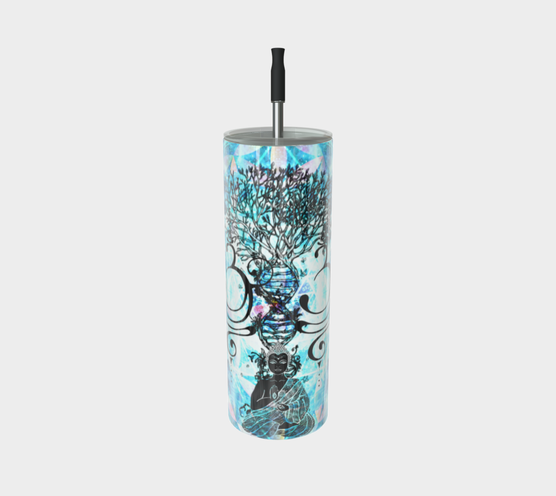 Amen Jin's all the White Horses Buddha Meditations Stainless Steel Tumbler