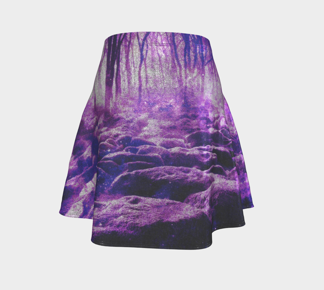 Sahasrara Desires Clearing in the Forest Dreams Flared Skirt