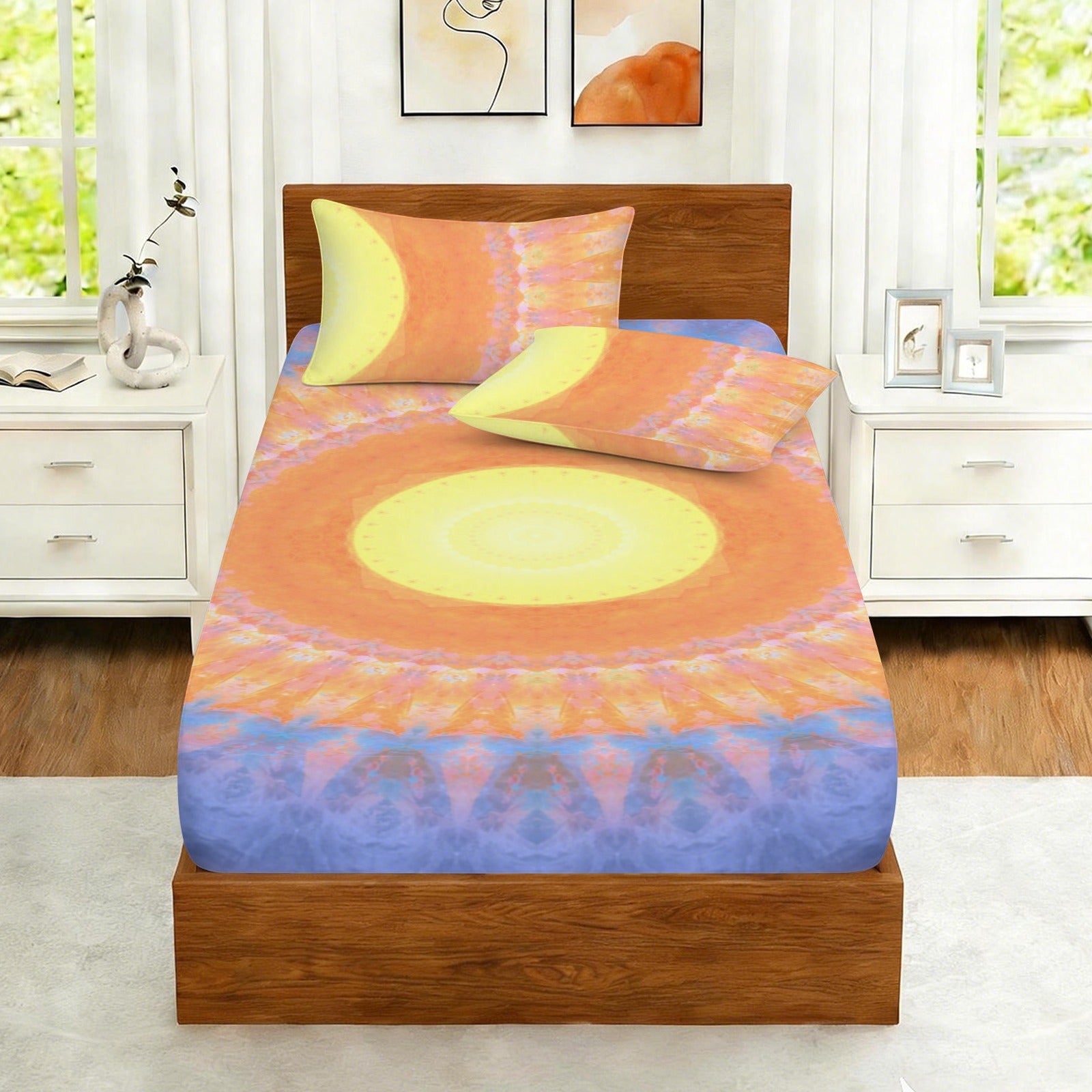 Katerina's Love Will Never Die Desires Twin Bedding Set (Fitted Sheet + Pillowcases) | Ships from USA