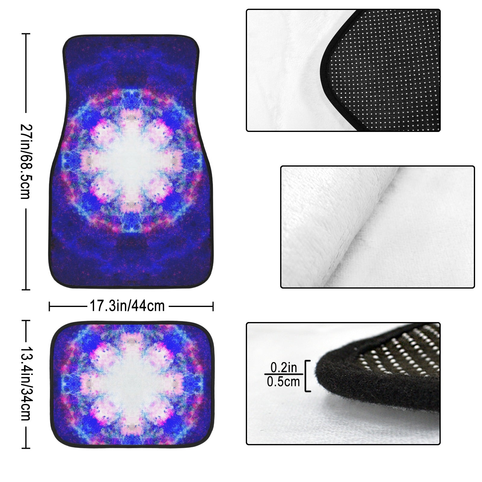 Katerina's Independence Desires 4-Piece Car Floor Mats （Customized Separately）| Ships from USA