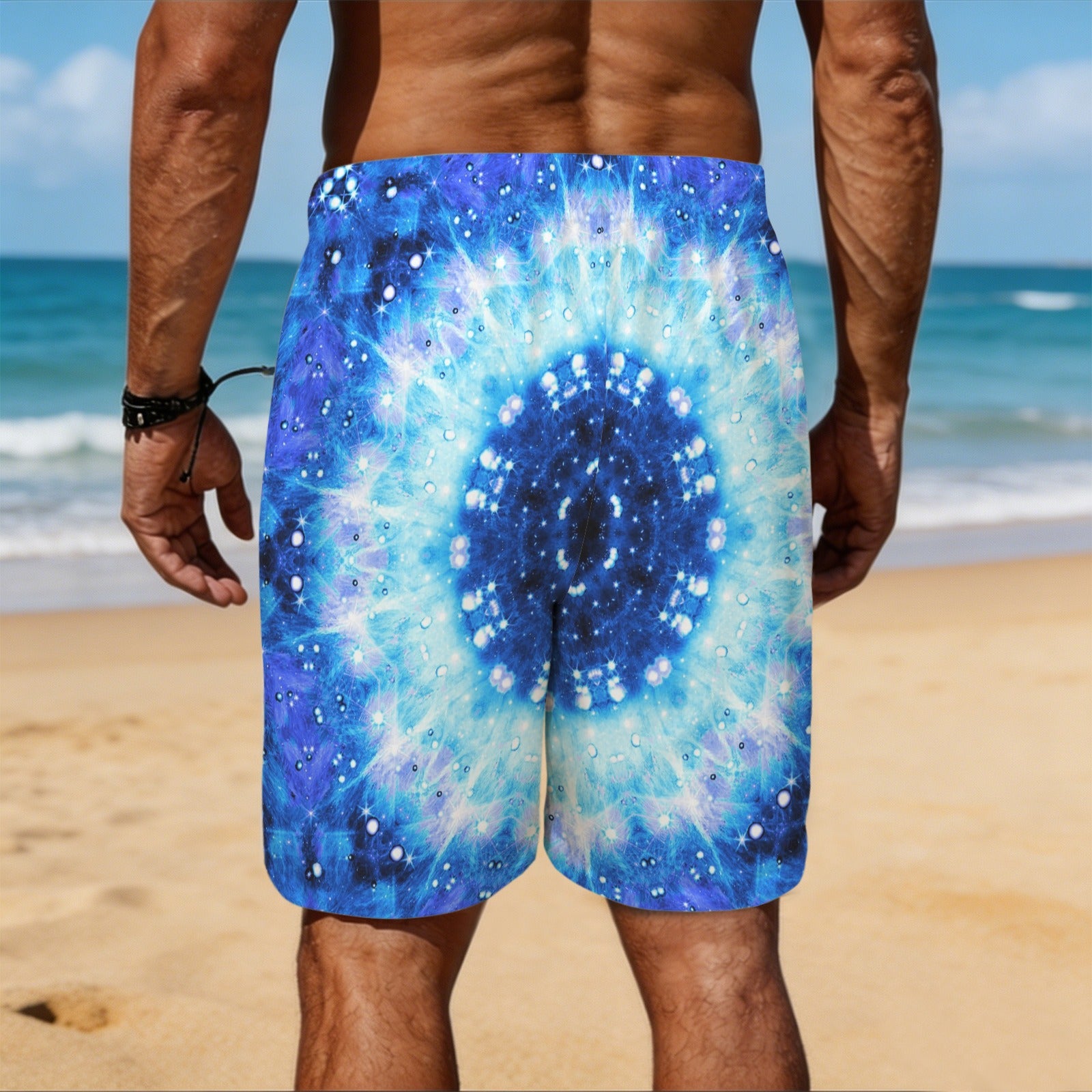 Katerina's Noel Nouvelette Desires Men's All Over Print Beach Shorts (Sets 26) | Ships from USA