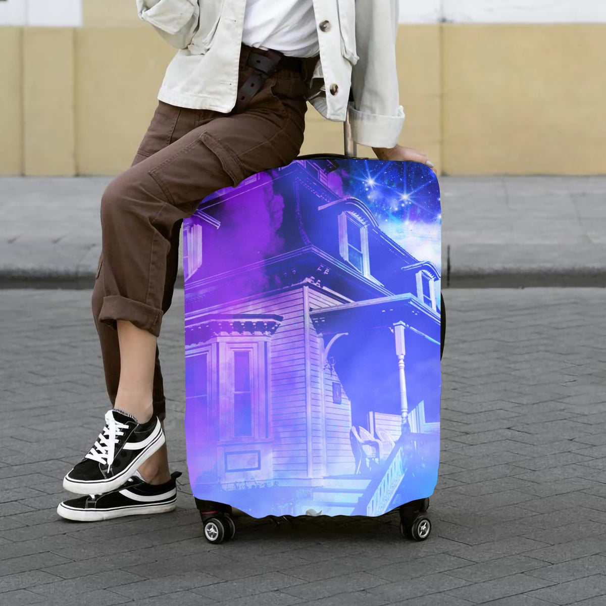 Amen Jin's Katerina's Eros & Psyche Desires Hocus Pocus Dreams Luggage Cover 28" x 30" ( Extra Large ) | Ships from USA