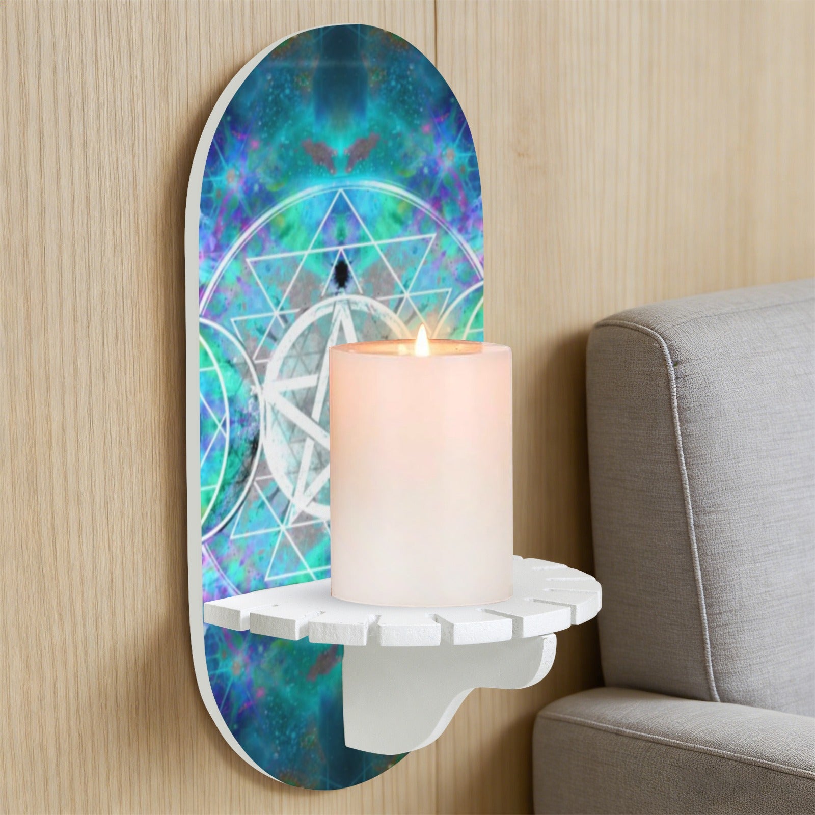 Katerina's Now & Forever Triple Goddess Meditations Wall Mounted Candle Holder | Ships from USA