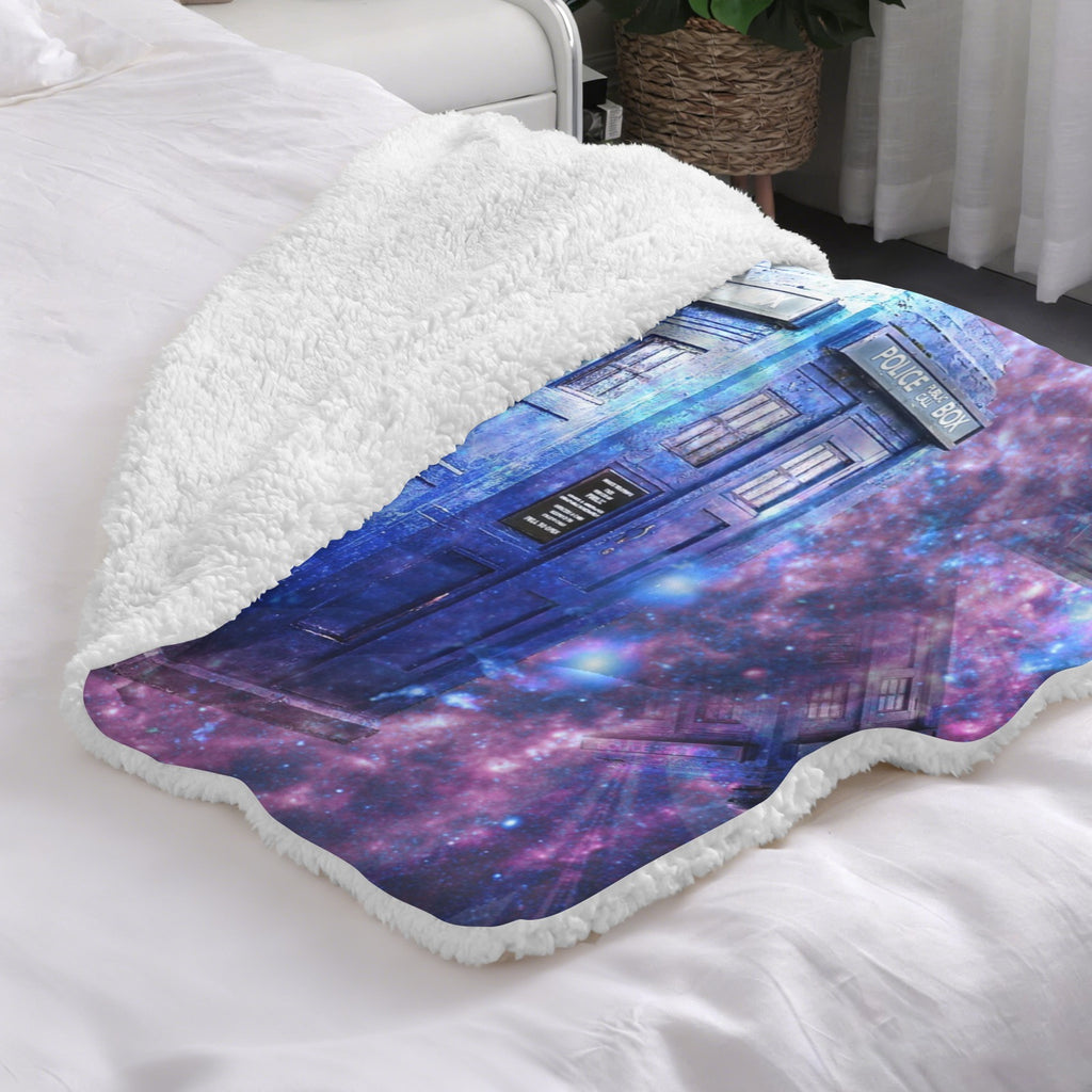 Katerina's Through Time & Space Doctor Desires Sherpa Fleece Blanket 30" x 40" | Ships from USA