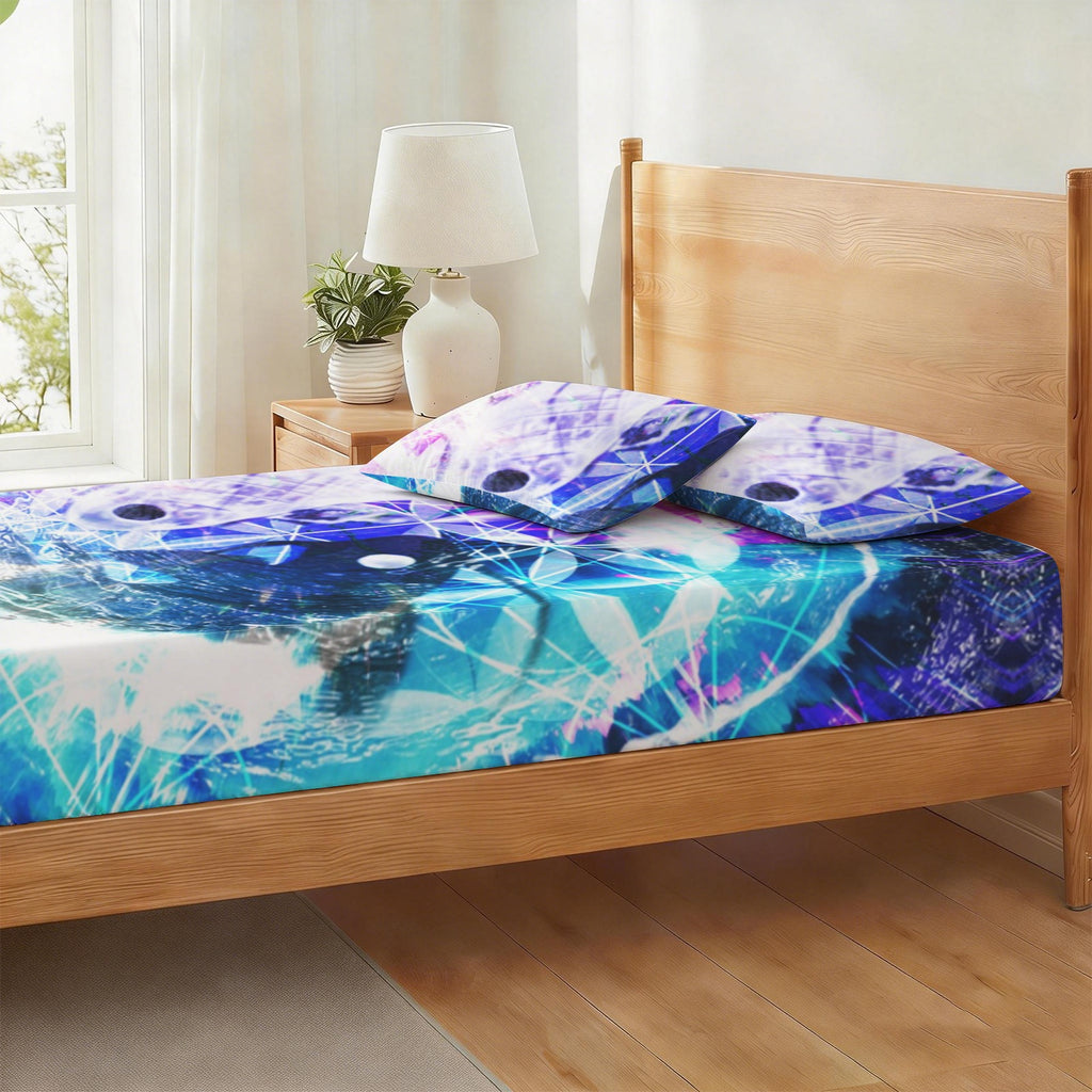 Creation's Koi Meditations Twin Bedding Set (Fitted Sheet + Pillowcases) | Ships from USA
