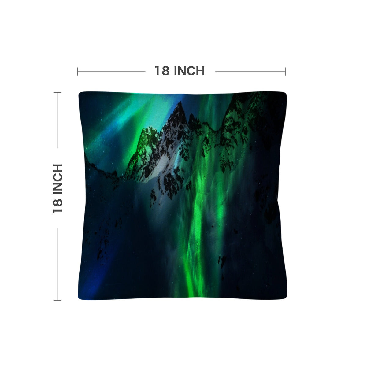 Song of the Mountain Dreams Linen Throw Pillow 18" x 18" ( 1 Piece ) | Ships from USA