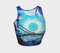 Katerina's Electric Dragon Fire Desires Budapest Dreams Athletic Crop Top