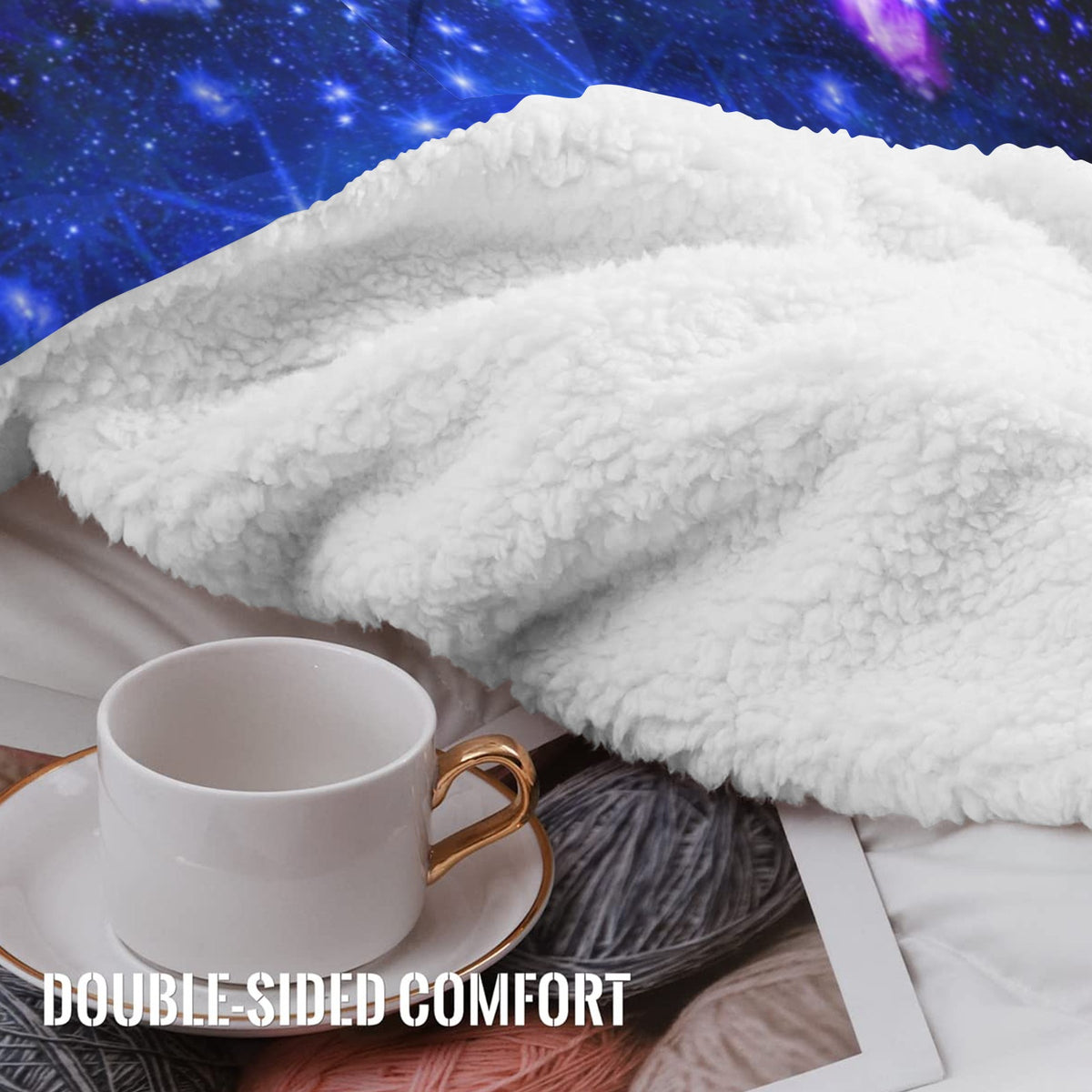 Amen' Jins Katerina's Eros & Psyche Desires Sherpa Fleece Blanket 60" x 80" | Ships from USA