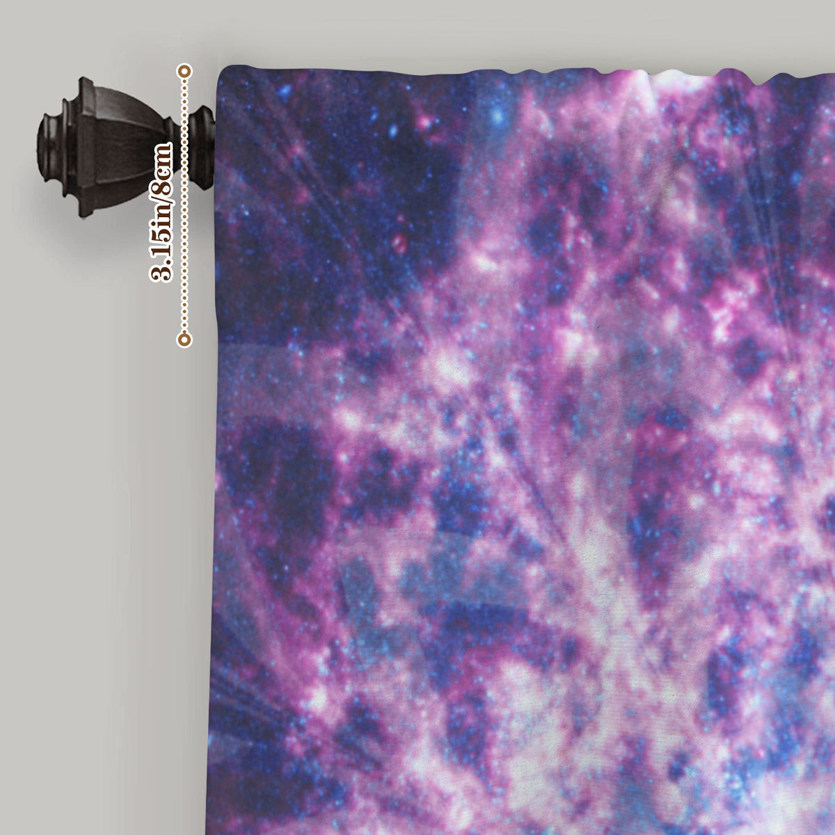 Katerina's Through Time & Space Desires Window Curtain 52" x 63" ( 1 Piece ) | Ships from USA