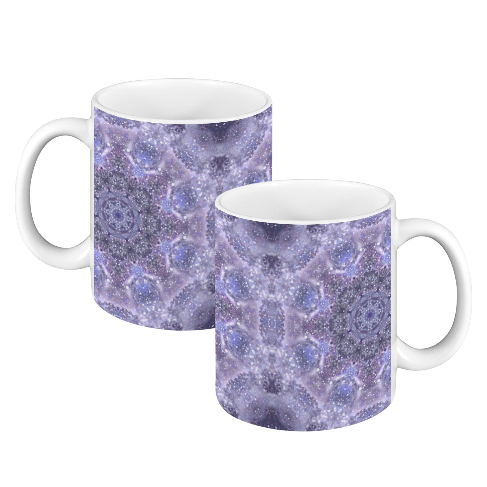 Katerina's Lilac Star Desires Custom White Mug(11OZ)(Set of 2) | Ships from USA