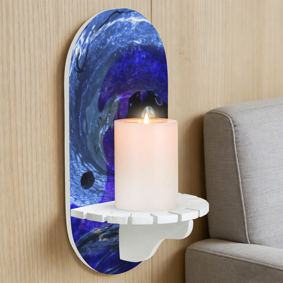 Katerina's Dragon's Eye Koi Desires Wall Mounted Candle Holder | Ships from USA