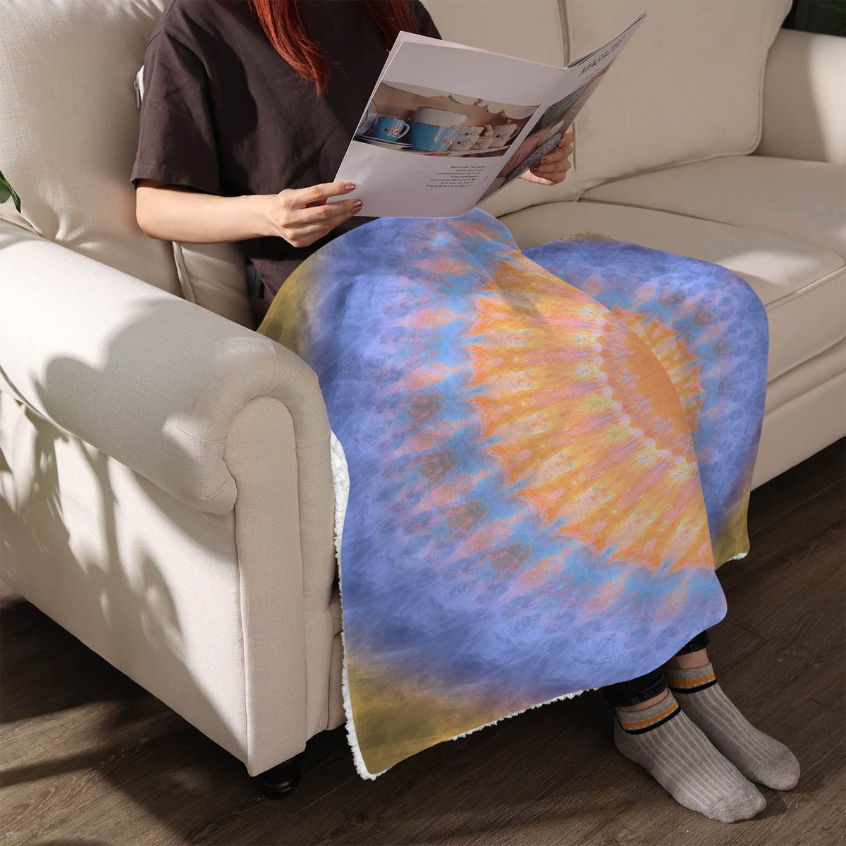 Katerina's Love Will Never Die Desires Sherpa Fleece Blanket 30" x 40" | Ships from USA
