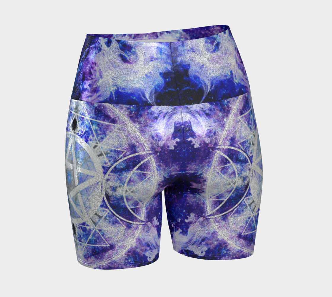 Amen Jin's Katerina's Dracularian Dragoness Desires Triple Goddess Meditations Yoga Shorts