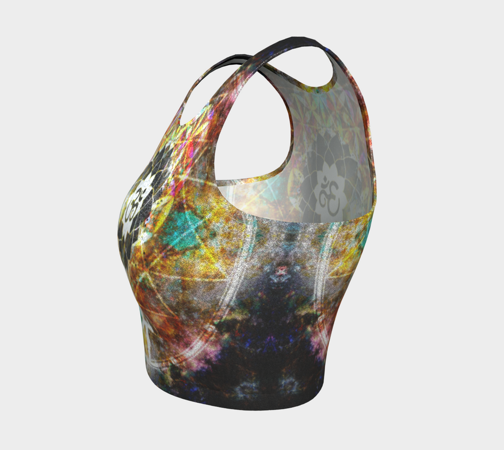 Amen Jin's Breathe Again Fairy Om Meditations Athletic Crop Top