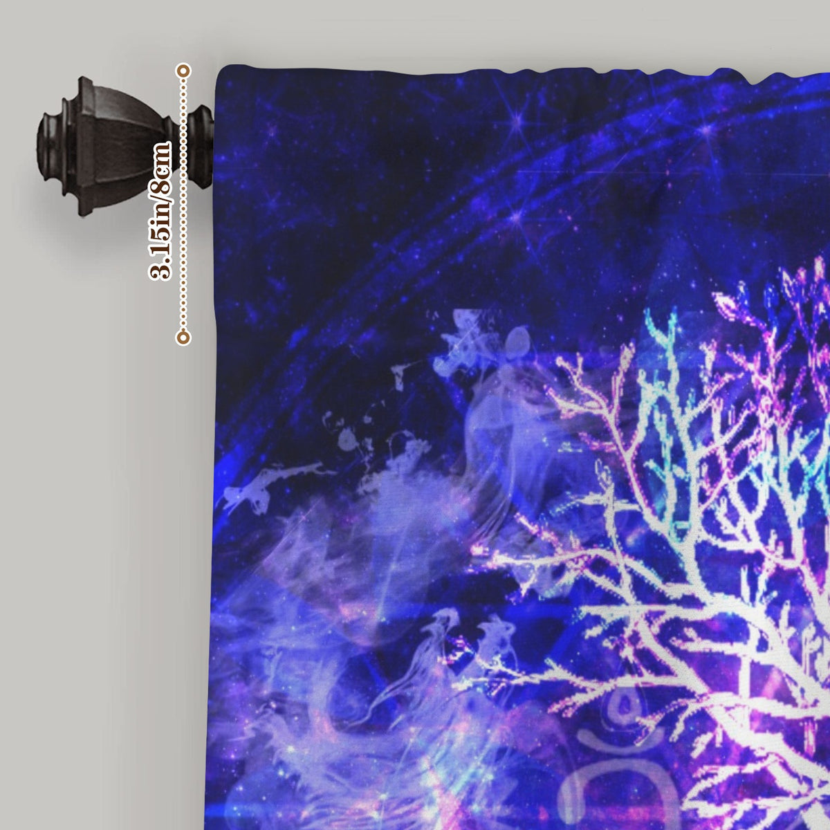 Katerina's Dragon's Eye Desires Buddha Meditations Window Curtain 52" x 63" ( 1 Piece ) | Ships from USA