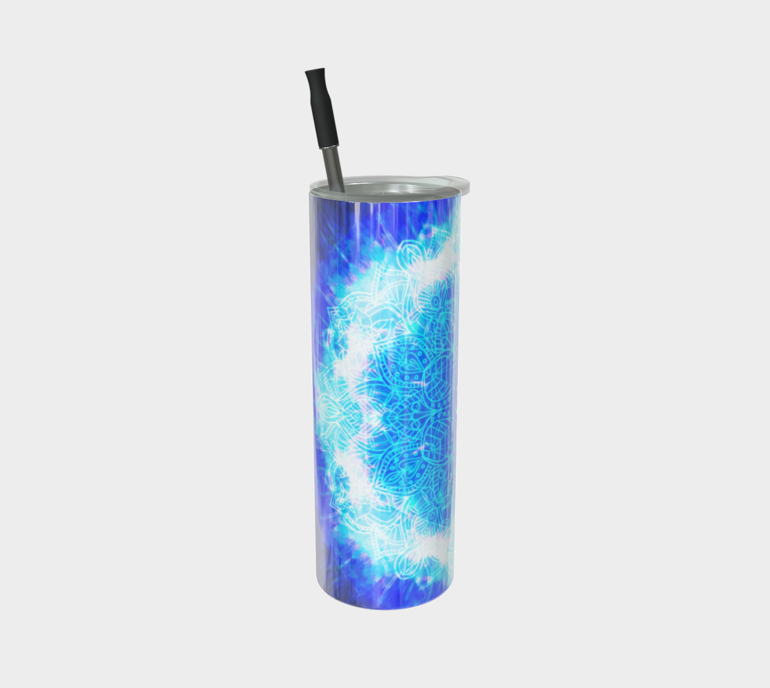 Amen Jin's Blue Sun Om Meditations Stainless Steel Tumbler