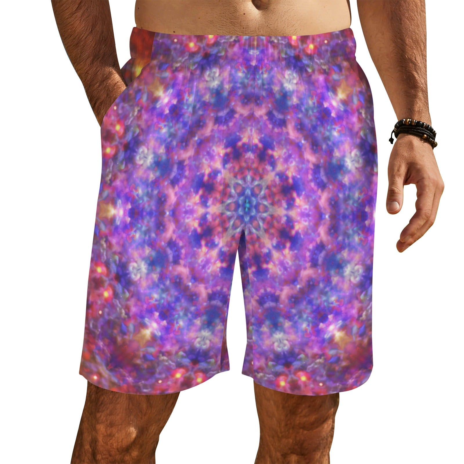 Katerina's Tears Desires Men's All Over Print Beach Shorts (Sets 26) | Ships from USA