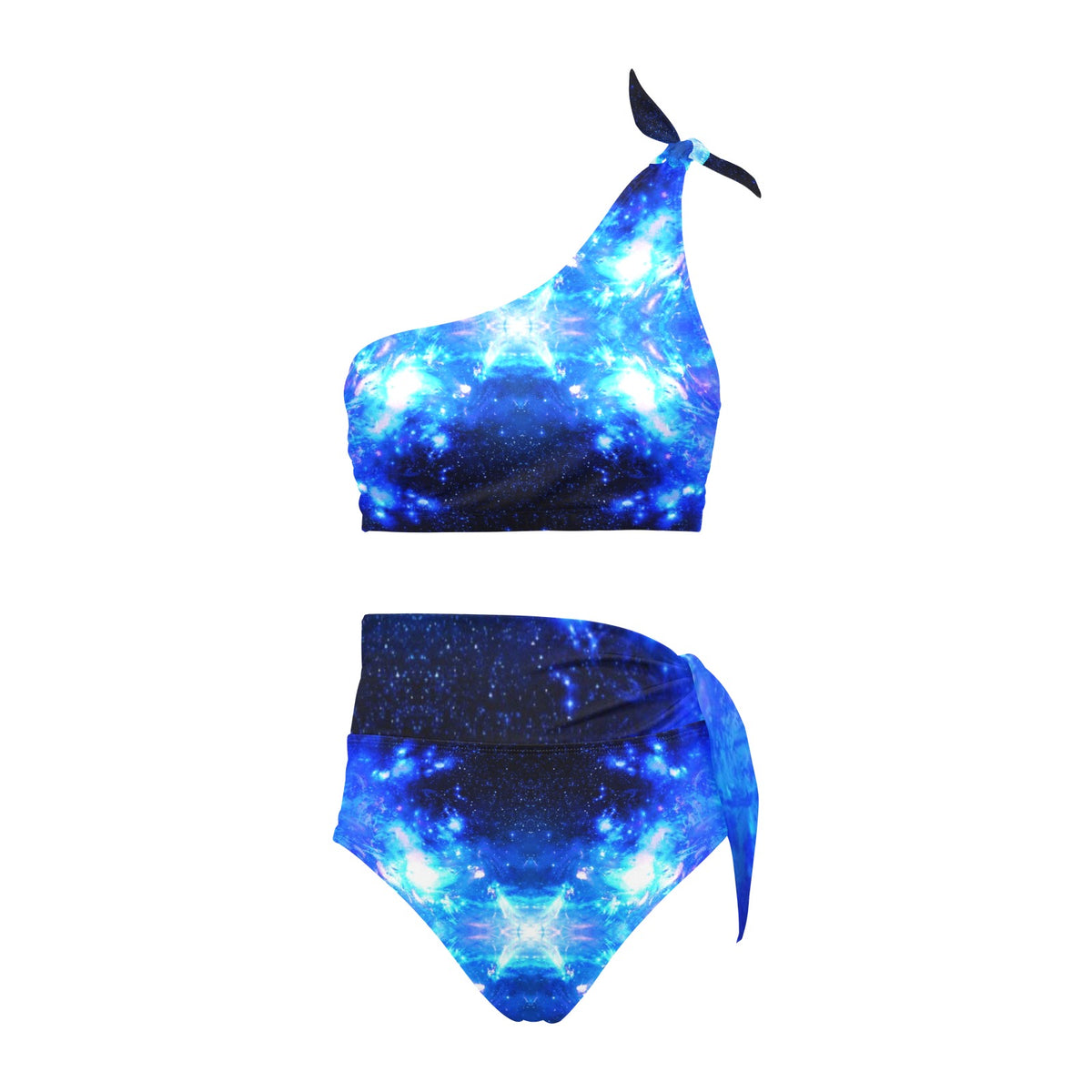 Amen Jin's Desires High Waisted One Shoulder Bikini Set (S16)