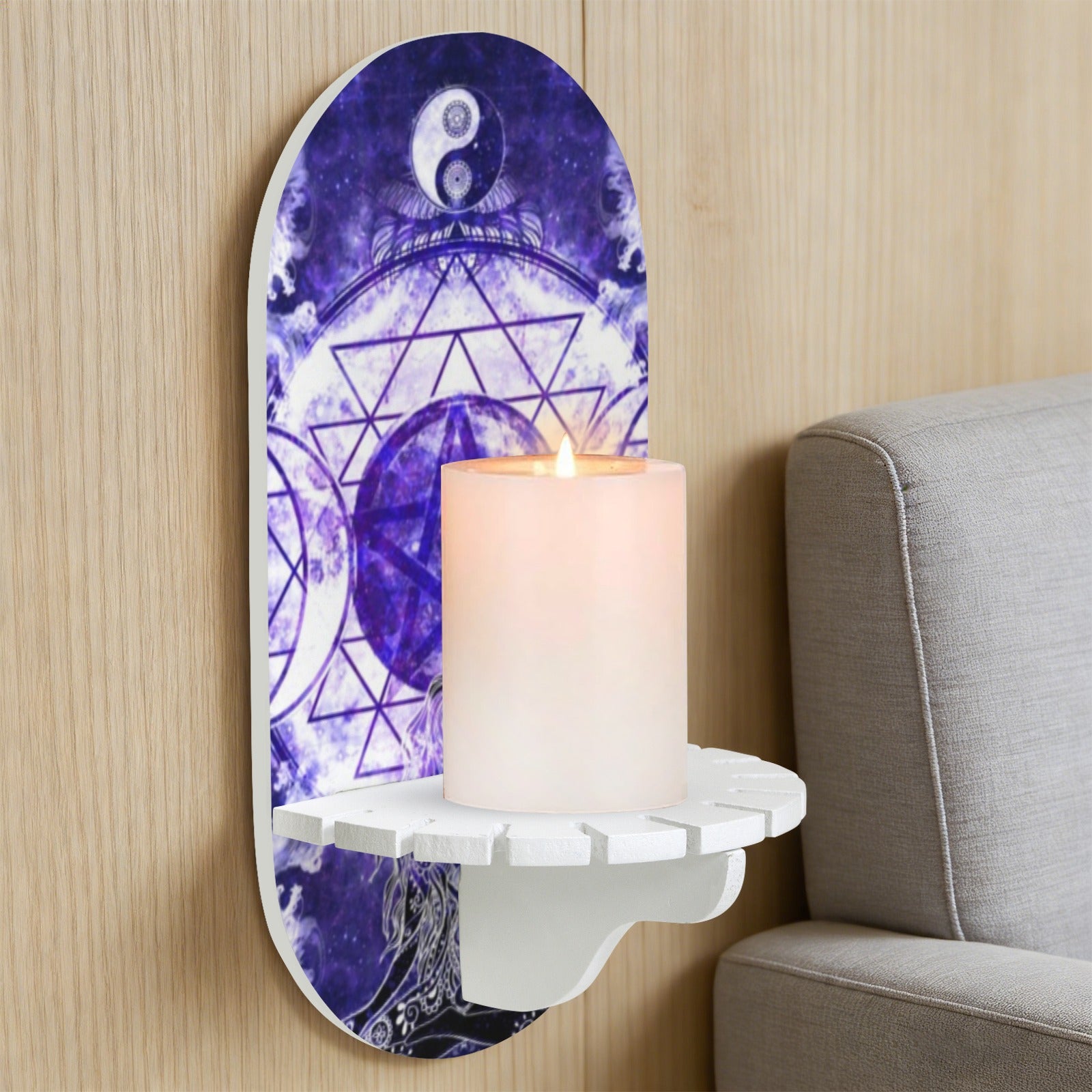 Katerina's Dragon's Eye Magickal Awakening Meditations Wall Mounted Candle Holder | Ships from USA