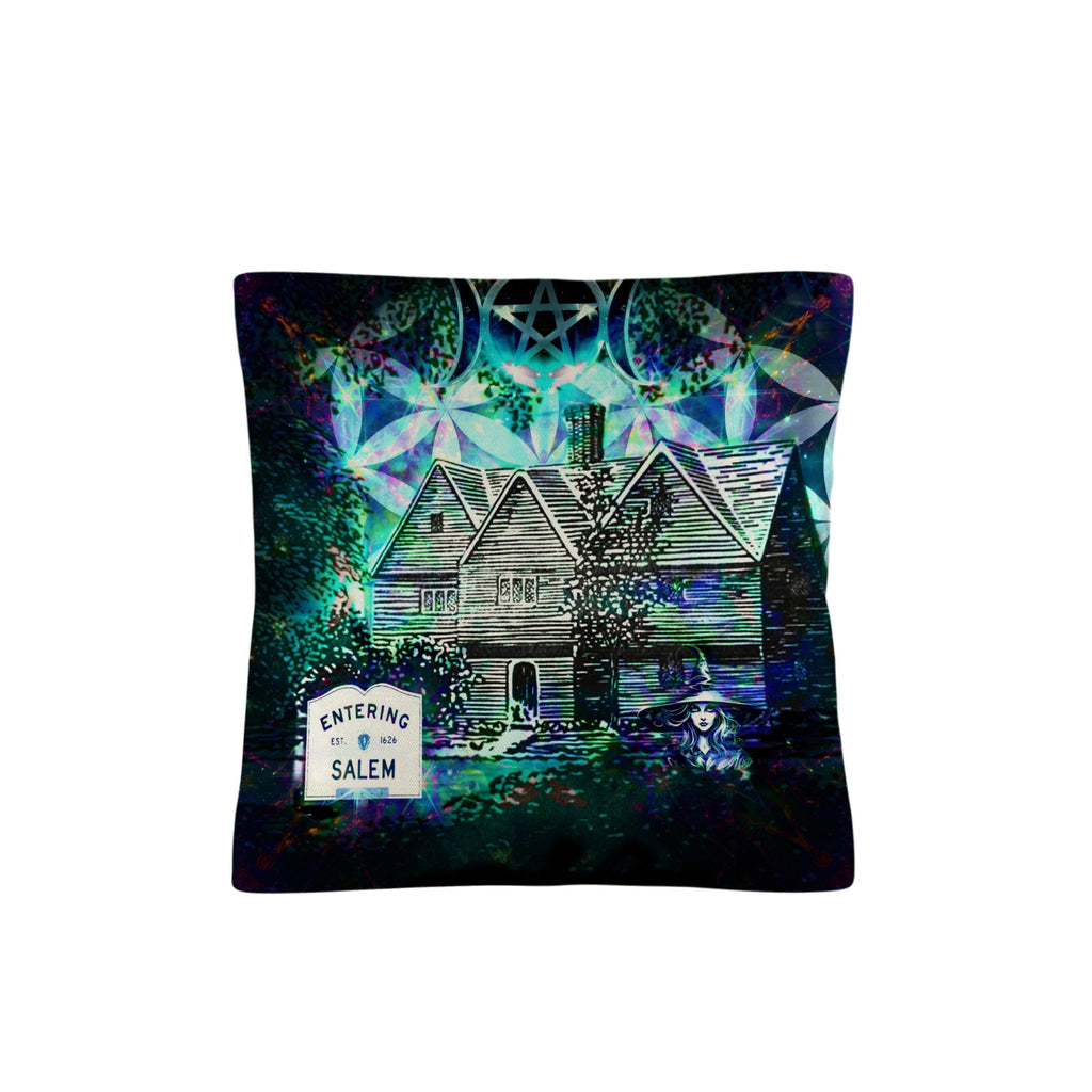Katerina's Now & Forever Salem Witch Meditations Linen Throw Pillow 18" x 18" ( 1 Piece ) | Ships from USA