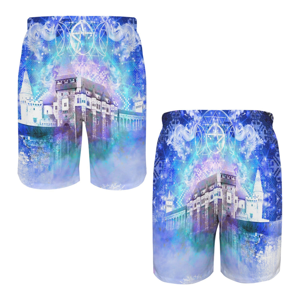 Amen Jin's Katerina's Eros & Psyche Dracularian Meditations Men's All Over Print Beach Shorts (Sets 26) | Ships from USA