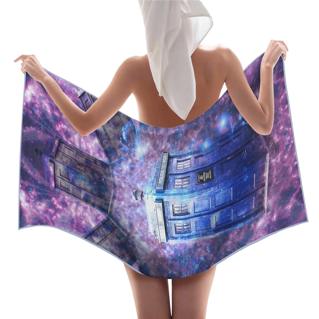 Katerina's Through Time & Space Doctor Desires Waffle Weave Bath Towel 29" x 58" | Ships from USA