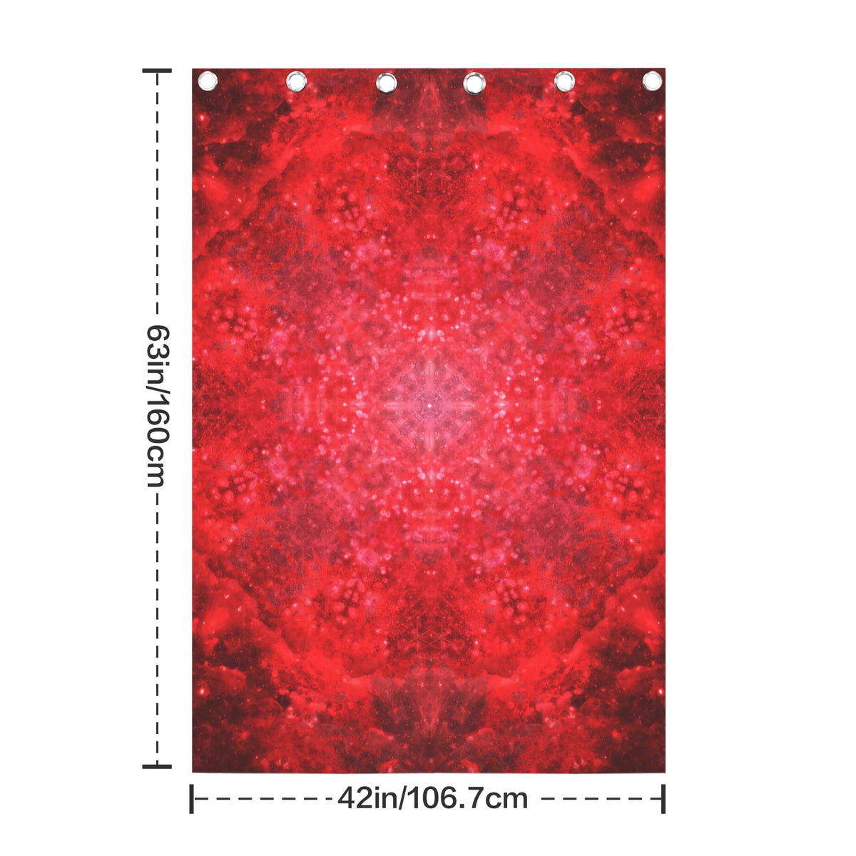 Katerina's as Alive as You Want Me Desires Grommet Curtain 42" x 63" ( 1 Piece ) | Ships from USA
