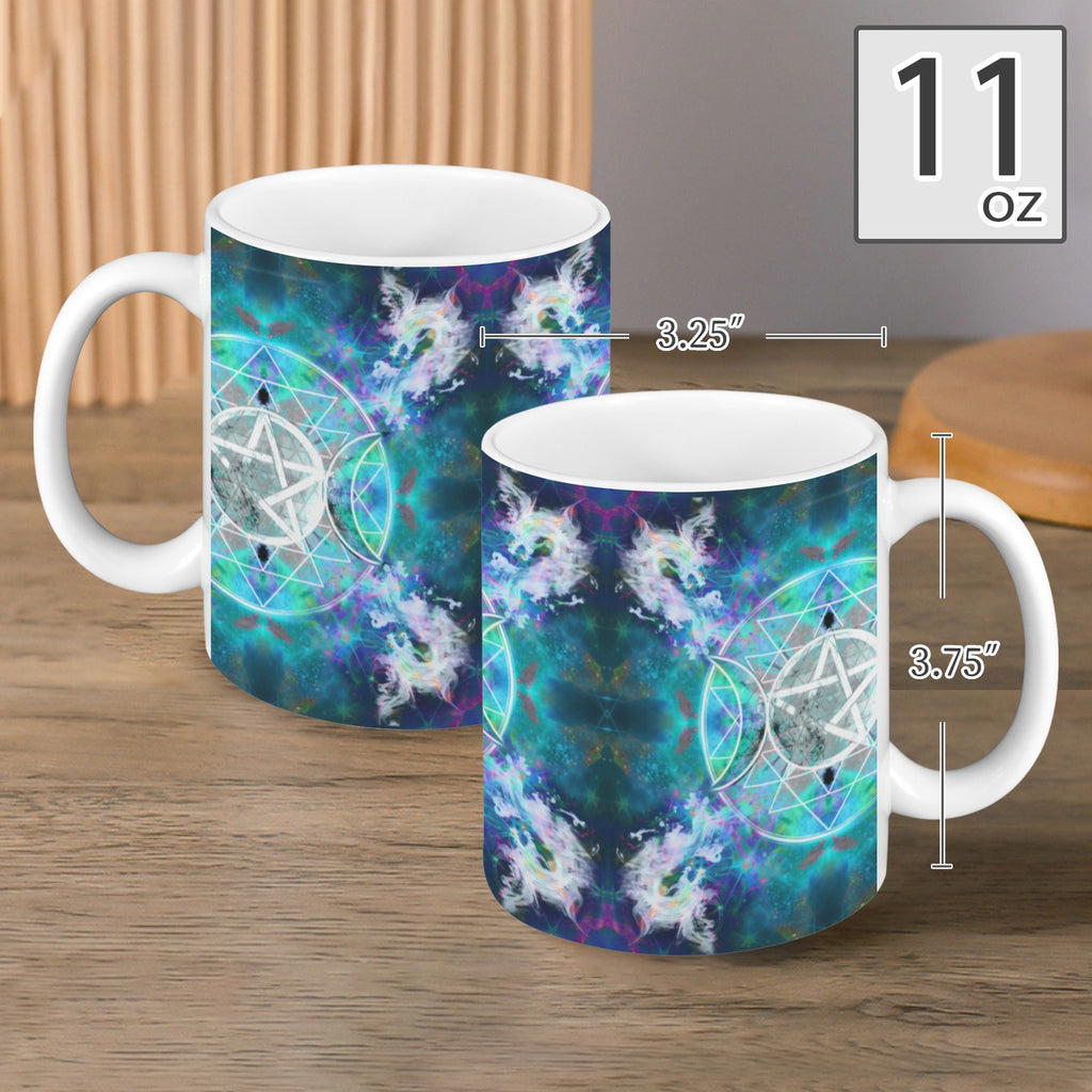 Katerina's Now & Forever Triple Goddess Meditations Custom White Mug(11OZ)(Set of 2) | Ships from USA