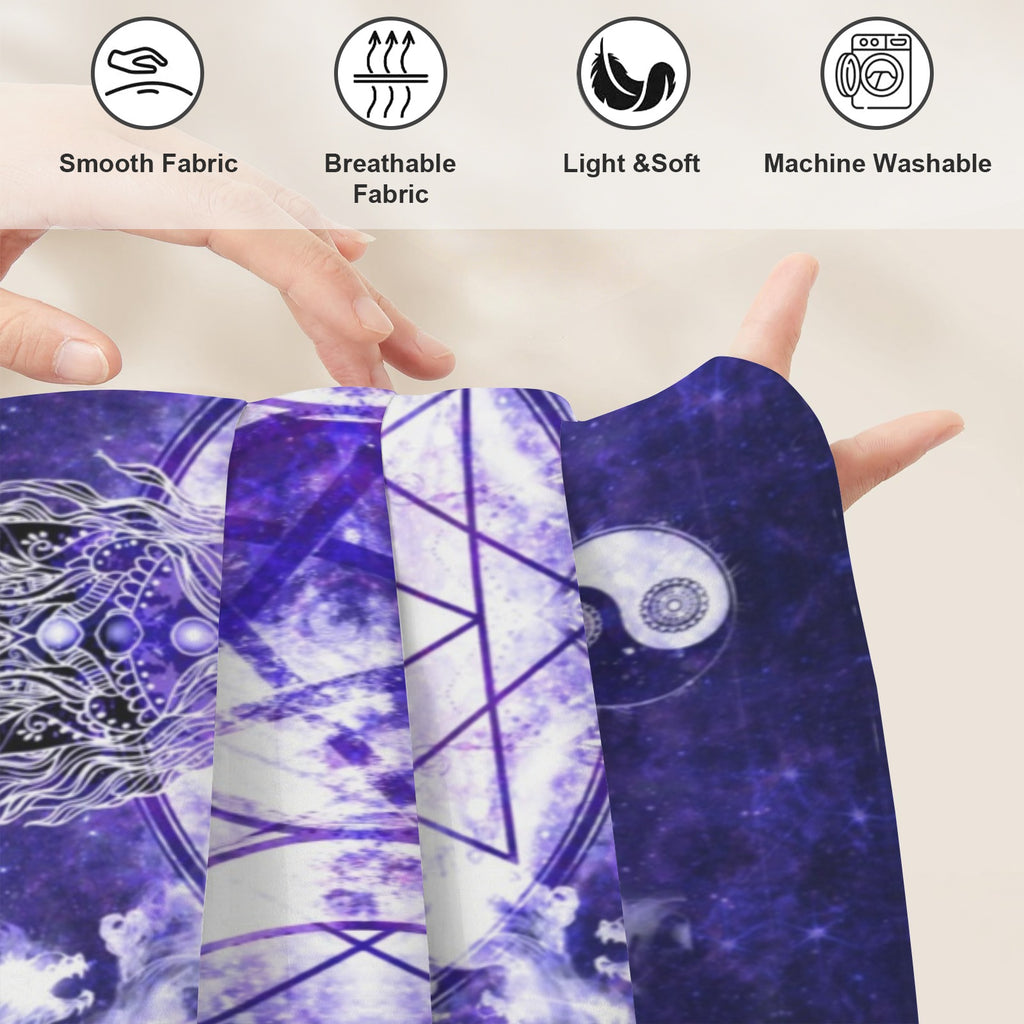 Katerina's Dragon's Eye Magickal Awakening Meditations Twin Bedding Set (Fitted Sheet + Pillowcases) | Ships from USA