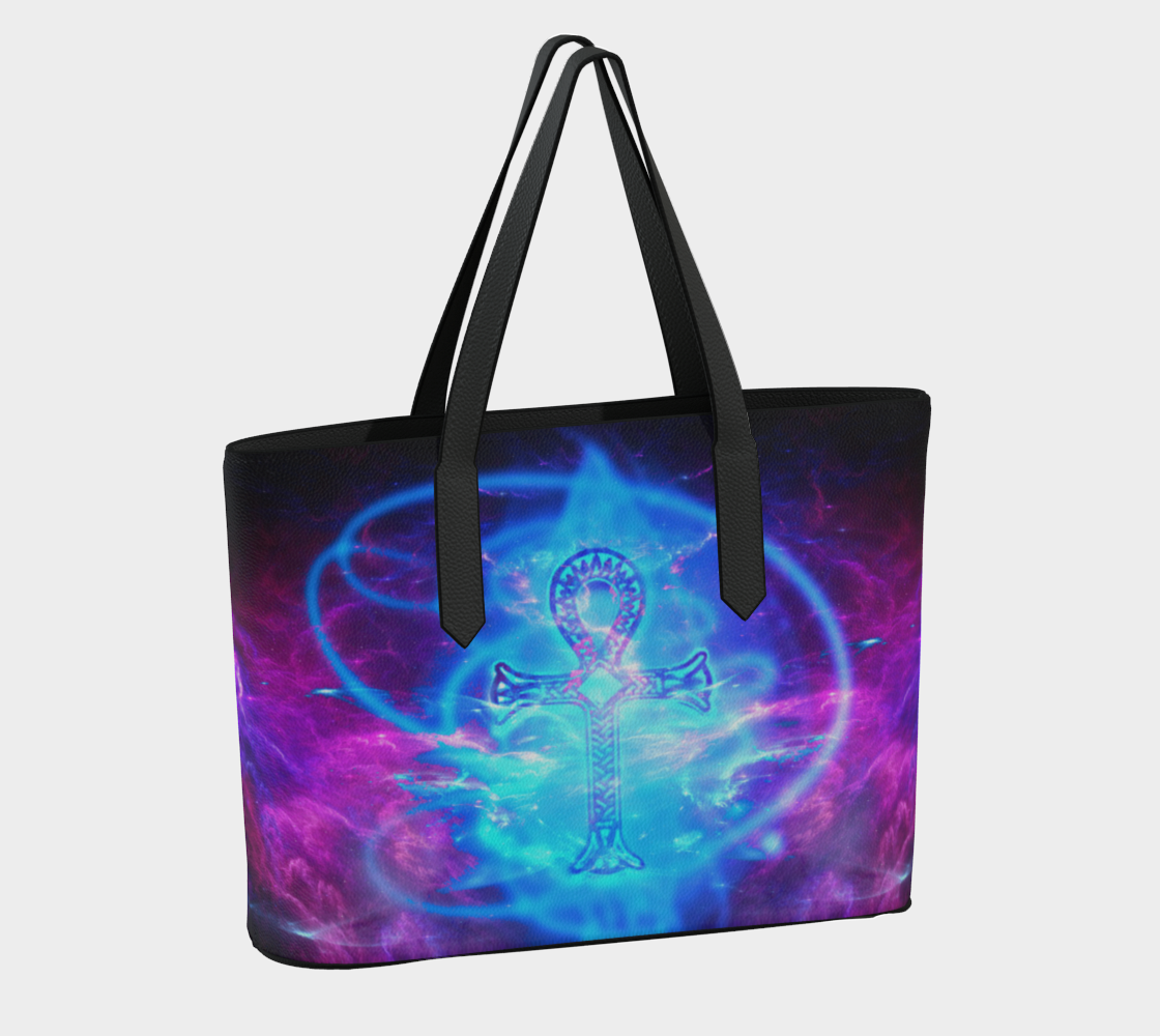 Amethyst Ankh Dreams Vegan Tote