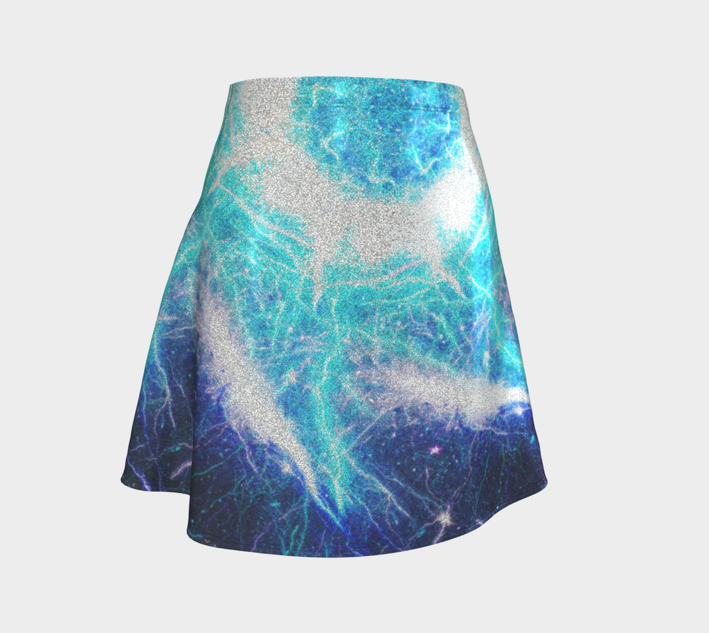 Katerina's Mandala of Electric Dragon Fire Desires Flare Skirt