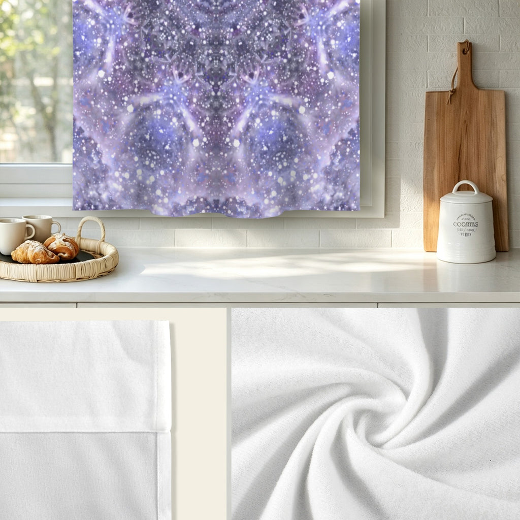 Katerina's Lilac Star Desires Window Curtain 27.6" x 39.4" ( 1 Piece ) | Ships from USA