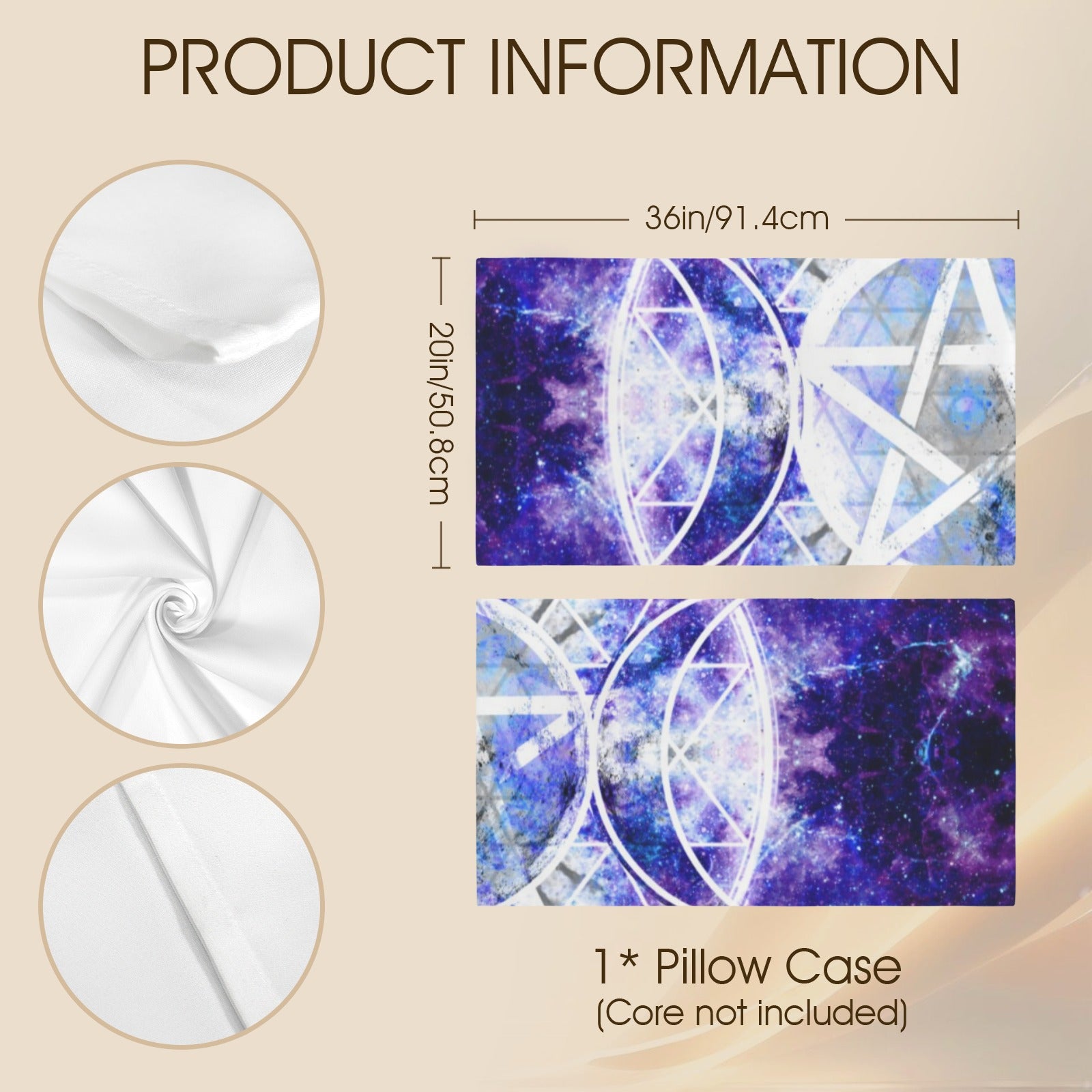 Amen Jin's Katerina's Dracularian Dragness Triple Goddess Meditations Pillow Case 36" x 20"  | Ships from USA