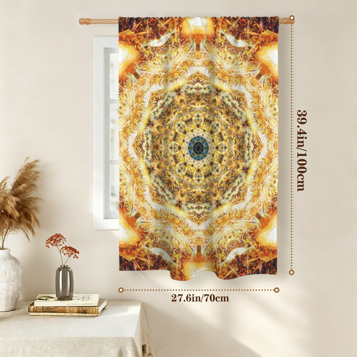 Katerina's Jupiter Desires Window Curtain 27.6" x 39.4" ( 1 Piece ) | Ships from USA