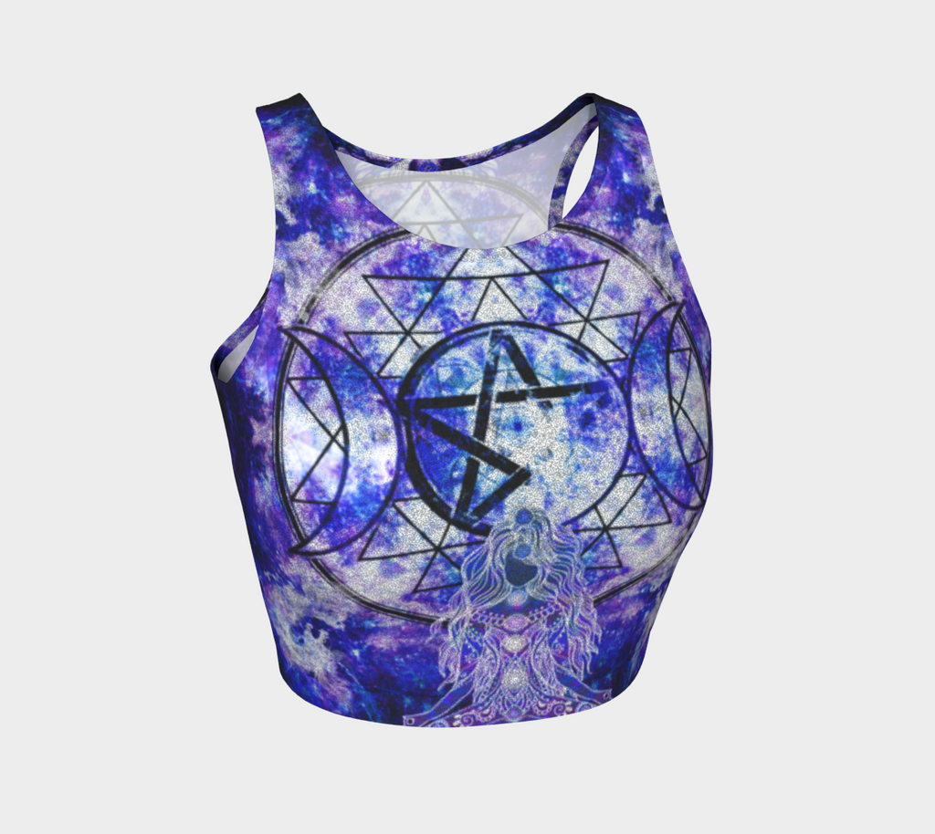 Amen Jin's Katerina's Dracularian Dragoness Magickal Awakening Meditiations  Athletic Crop Top