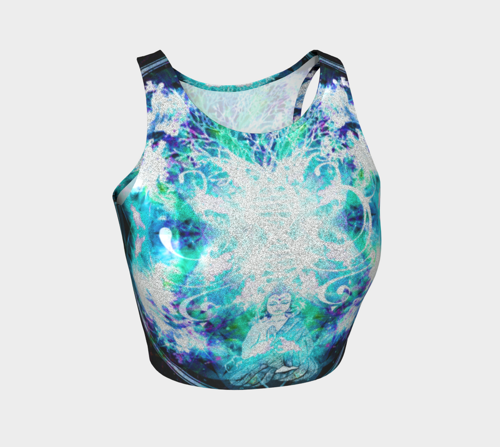 Katerina's Now and Forever Buddha Meditations Athletic Crop Top
