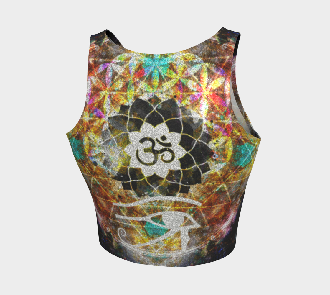 Amen Jin's Breathe Again Fairy Om Meditations Athletic Crop Top