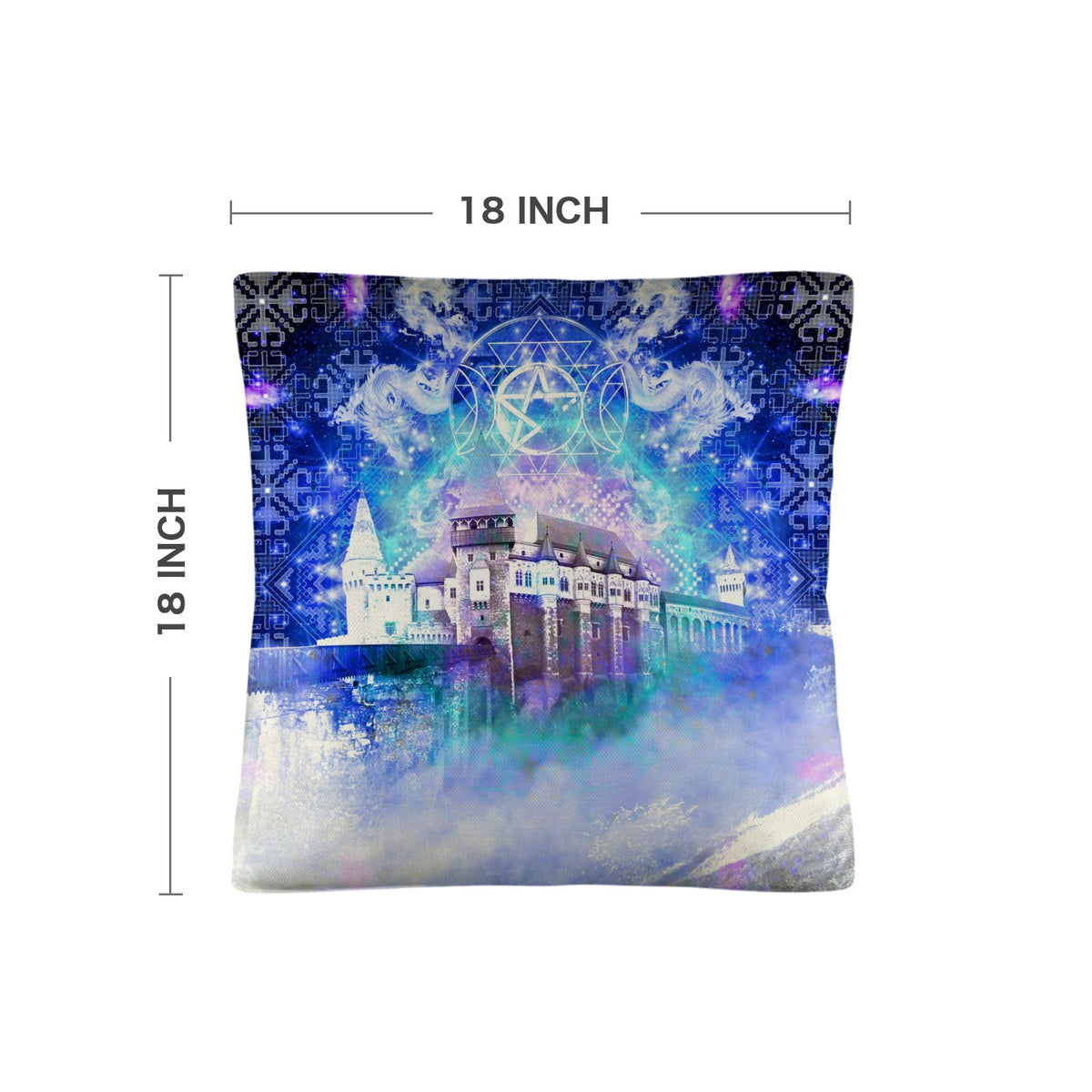Amen Jin's Katerina's Eros & Psyche Dracularian Meditations Linen Throw Pillow 18" x 18" ( 1 Piece ) | Ships from USA