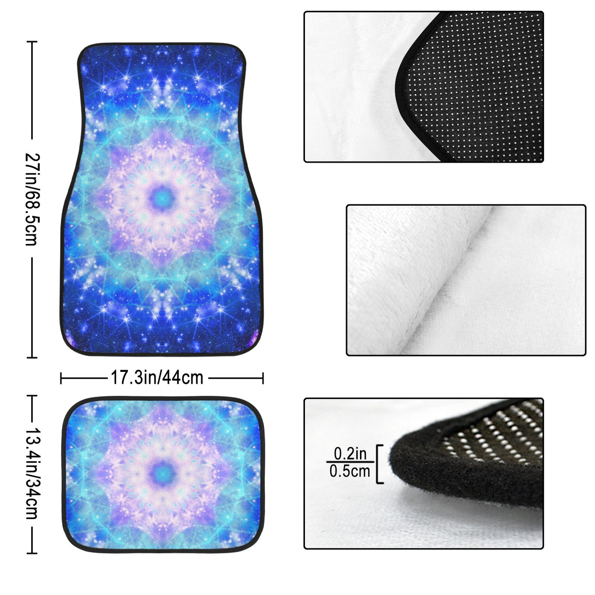 Amen Jin's Katerina's Eros & Psyche Desires 4-Piece Car Floor Mats （Customized Separately）| Ships from USA