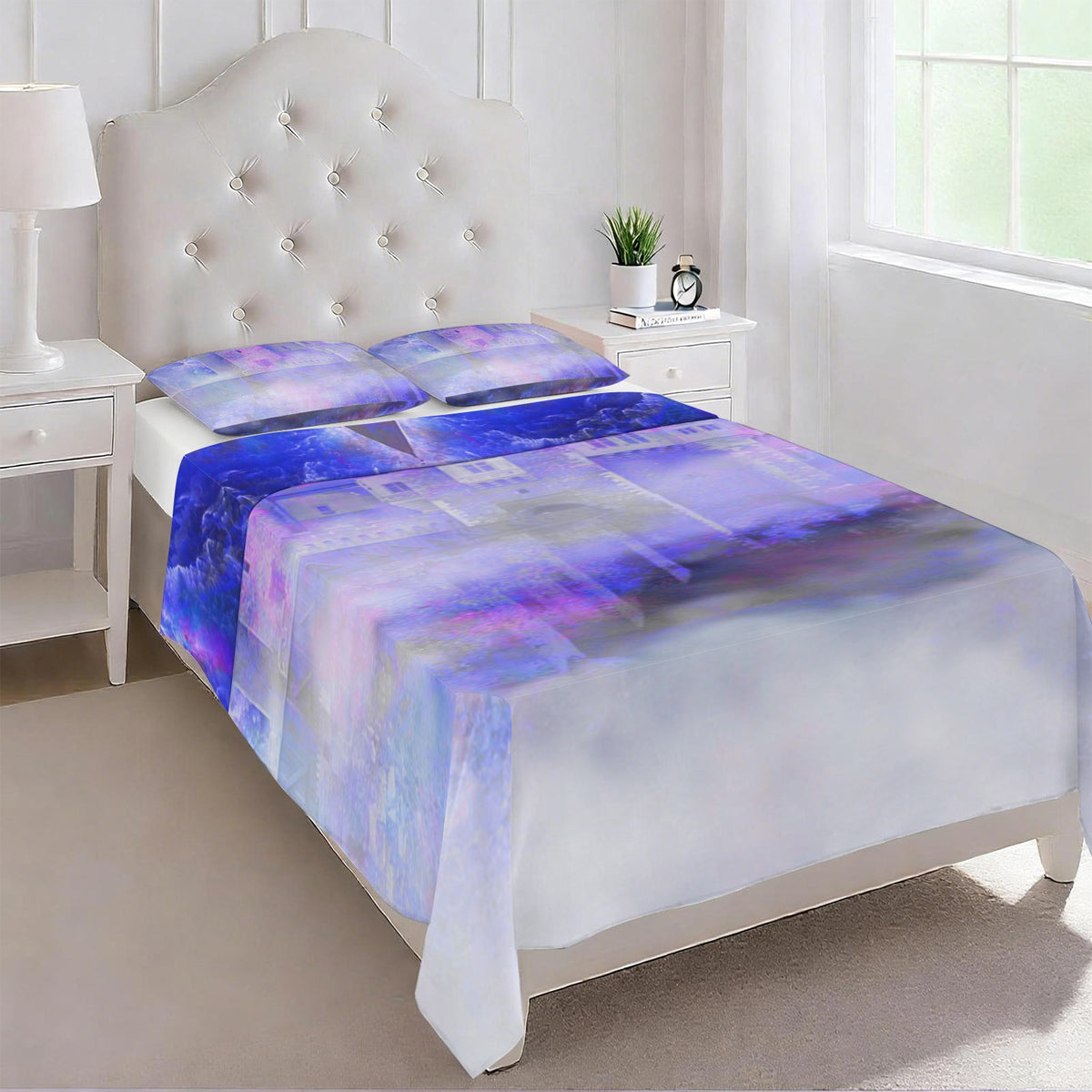 Katerina's I Will Come Again Translyvanian Desires 3-Piece Bedding Set (Bed Sheet + Pillowcases)  | Ships from USA