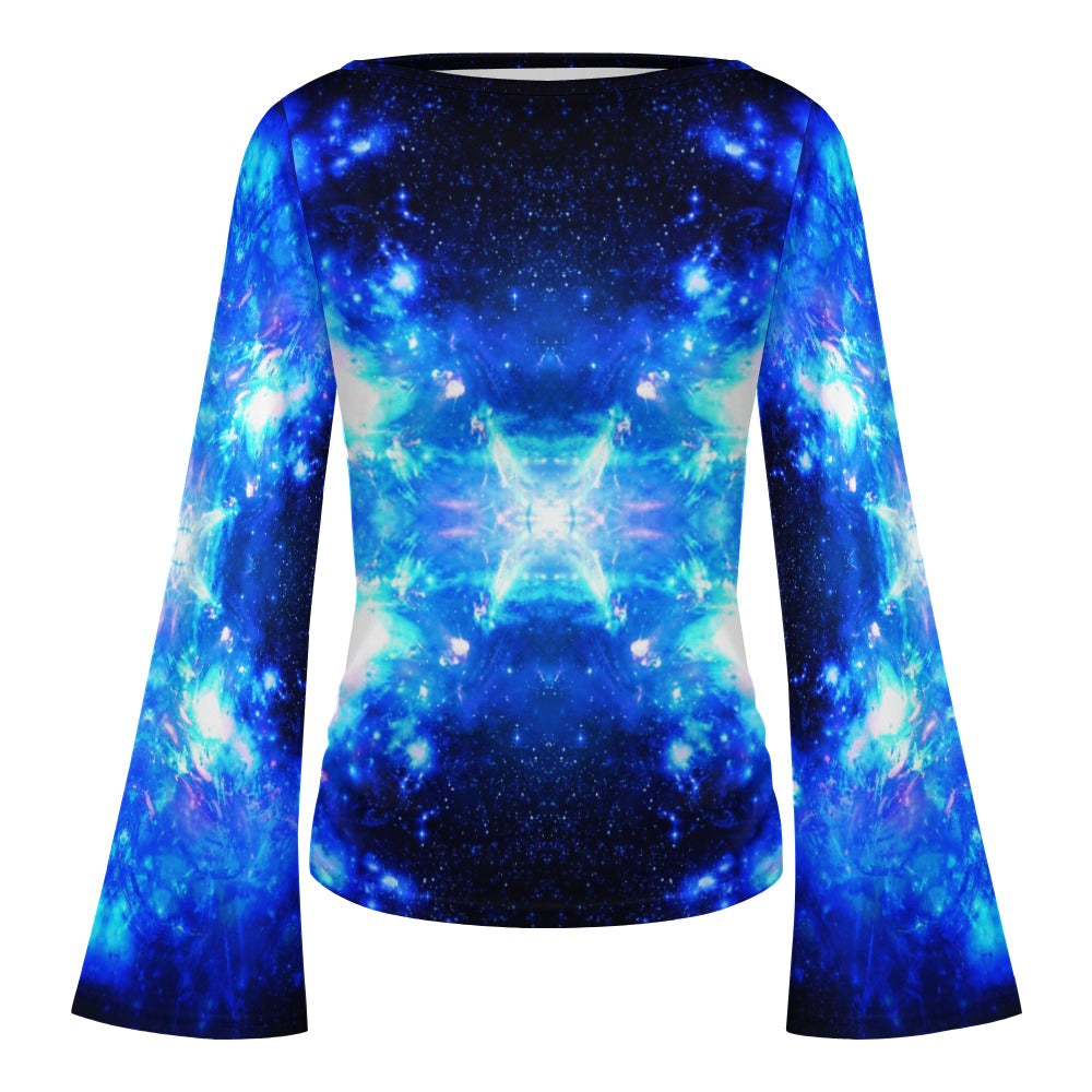 Amen Jin's Desires Women's Boat Neck Bell Sleeve T-shirt